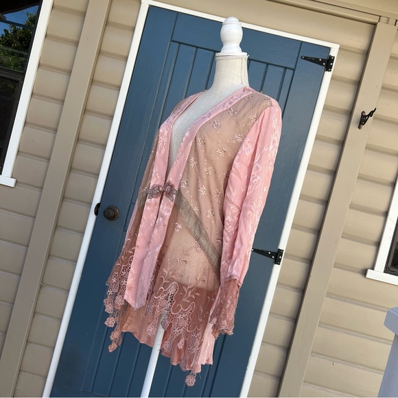 Y2K Spencer Alexis Kimono Style Cardigan / Blouse, Size 16 - Picture 3 of 8